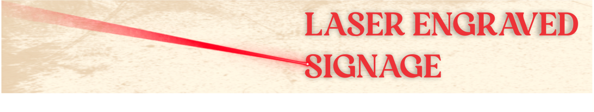 Create custom signage at CalStamp.com. Wide range of materials and sizes available.